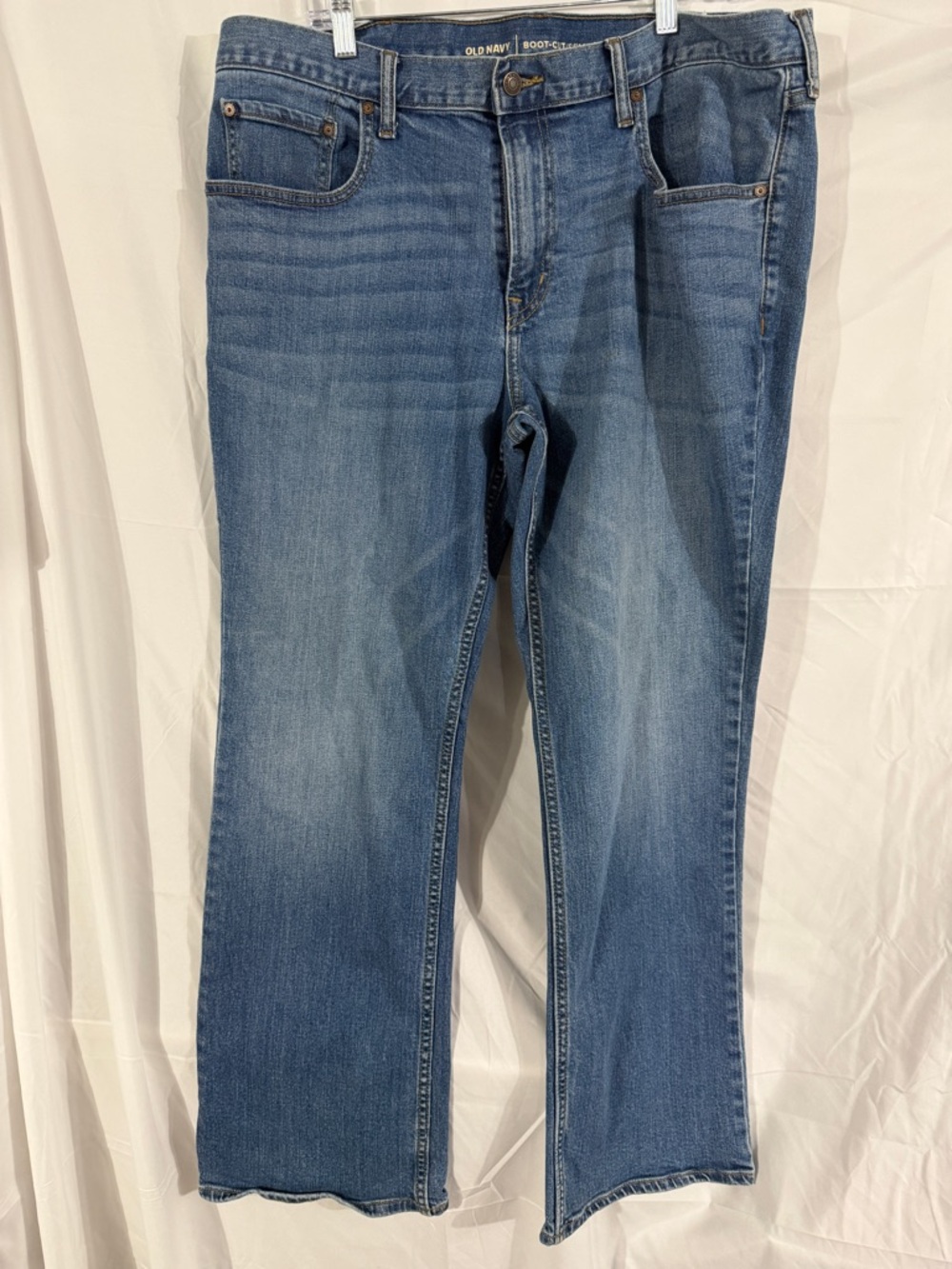 Old Navy Men's Bootcut Jeans 38x30 Light Wash Denim Classic Fit